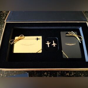 JETSMARTER 24k Gold Plated Membership Card Cuff Links Welcome Box $179.99